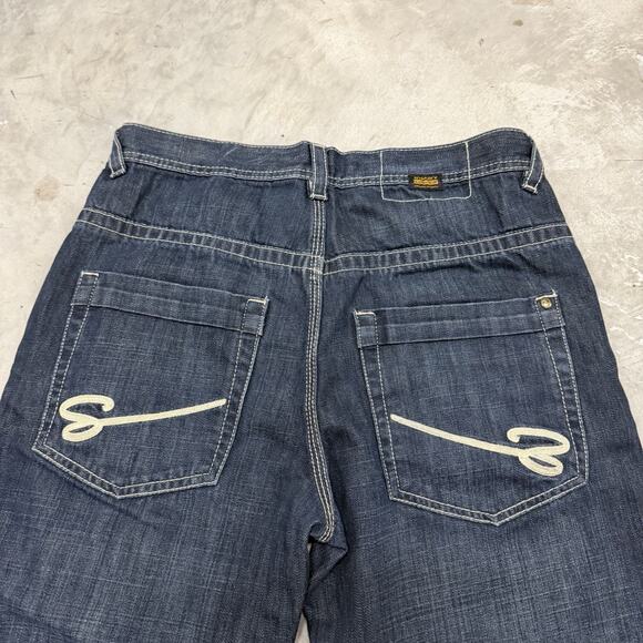 Shady LTD Jeans Men’s 32x30 Baggy Y2K Streetwear Hip Hop 90s Embroidered T643 - Picture 8 of 9